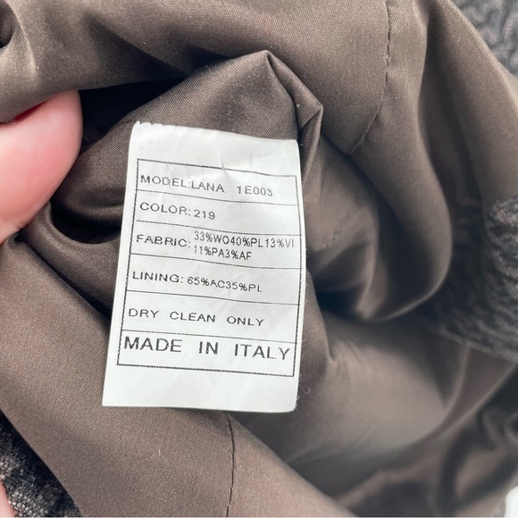 Santorelli 100% Wool Made in Italy Lined Long Sleeve Two Zipper Blazer Jacket - Picture 5 of 11